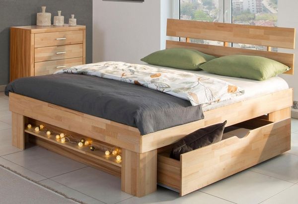 Home affaire Stauraumbett Triest, aus FSC®-zertifizierter massive Buche
