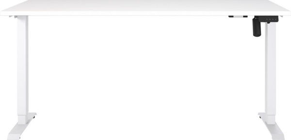 Germania Schreibtisch 8024-84, in Weiß, elektr. höhenverstellbar, 160 x 119 x 80 cm (BxHxT)