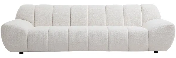 Vente-unique - SORIELI Sofa Stoff Weiß - B 108 cm x H 72 cm x L 258 cm Bild 2