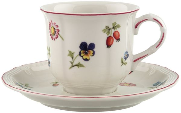 Villeroy & Boch Petite Fleur Kaffeetasse mit Untertasse 120 ml