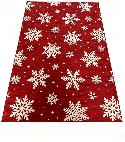 GarveeMore Teppich Große moderne Weihnachtsfläche Teppich, Maschinenwaschbar 140x200 cm