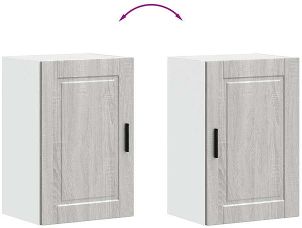 vidaXL Küchen-Hängeschrank Porto Grau Sonoma Holzwerkstoff 854033 Bild 9