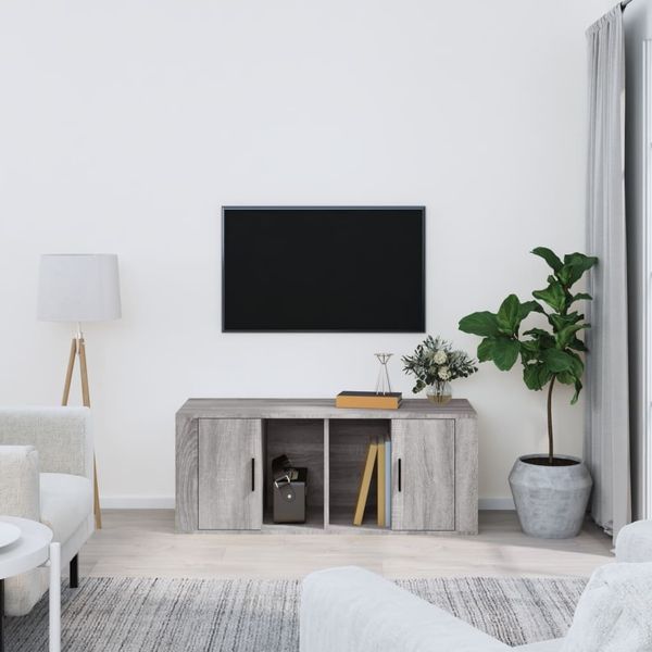 vidaXL TV-Schrank Grau Sonoma 100 x 35 x 40 cm Holzwerkstoff [816806]