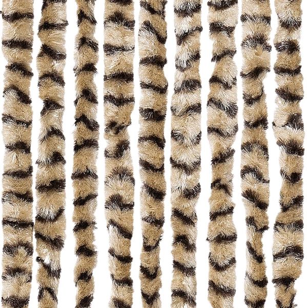 vidaXL Insektenschutz-Vorhang Beige und Braun 90x220 cm Chenille 325449 Bild 6