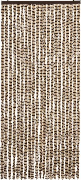 vidaXL Insektenschutz-Vorhang Beige und Braun 90x220 cm Chenille 325449 Bild 3