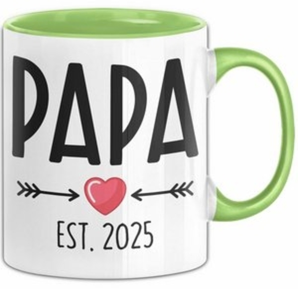 Trendation Tasse Trendation - Du Wirst Papa 2025 Tasse Geschenk Schwangerschaft Bild 6