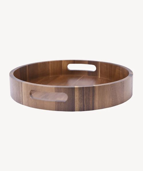 Akazie Terra Serviertablett aus Akazienholz ø35 cm - langlebig & vielseitig einsetzbar