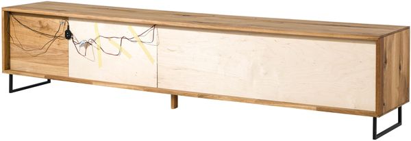 Lowboard Wildeiche 235x43x52 natur geölt WIEN #206 Bild 10