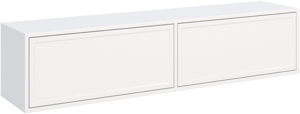 Selsey 'Velveto' - TV-Hängeboard 2-türig, Weiß, 140 cm
