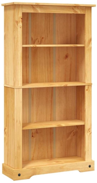 vidaXL Bücherschrank 4 Fächer Mexiko-Stil Kiefernholz 80x29x150 cm 243743