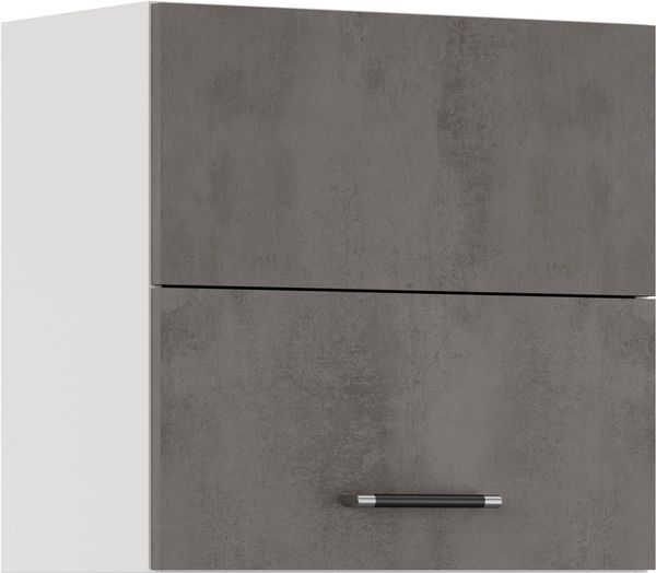 IMPULS KÜCHEN Faltlifthängeschrank "Prag und Valencia", Breite/Höhe: 60/57,9 cm vormontiert, mit Soft-Close, mit Falt-Lifttür bestehend aus 2 Fronten