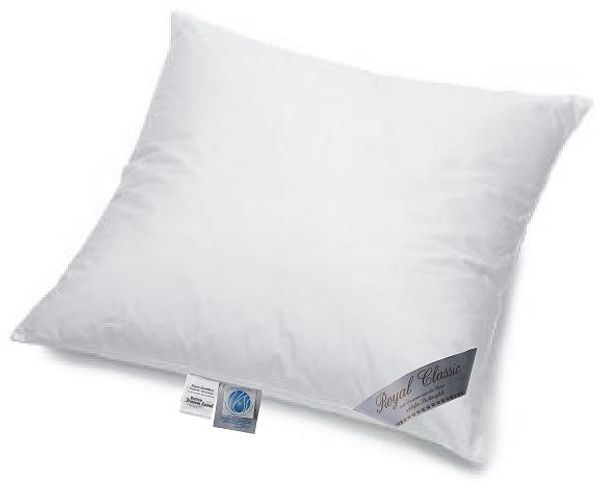 Royal Classic Luxus 3-Kammer Kopfkissen Daunenkissen 80x80 cm 1. 200 g