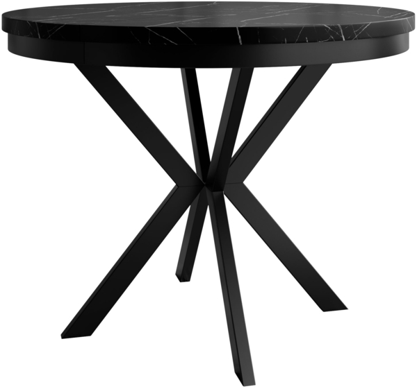 Esstisch Ewagio 100 (Farbe: Schwarz / Black Pietra Grigia)