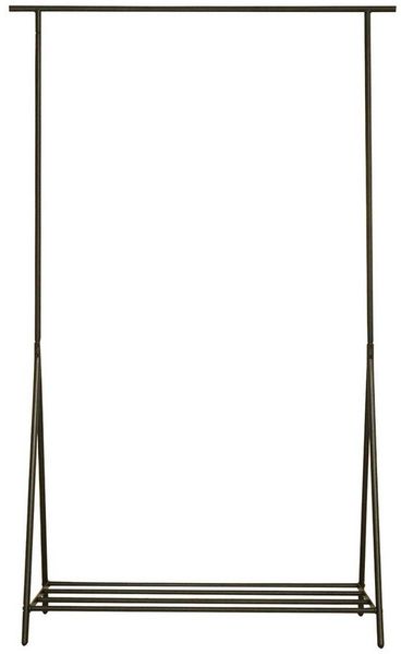 HomeGuru Kleiderständer Kleiderständer Weiß 100 x 40 x 160 cm, Metall mit Schuhablage, bis 20kg Bild 2