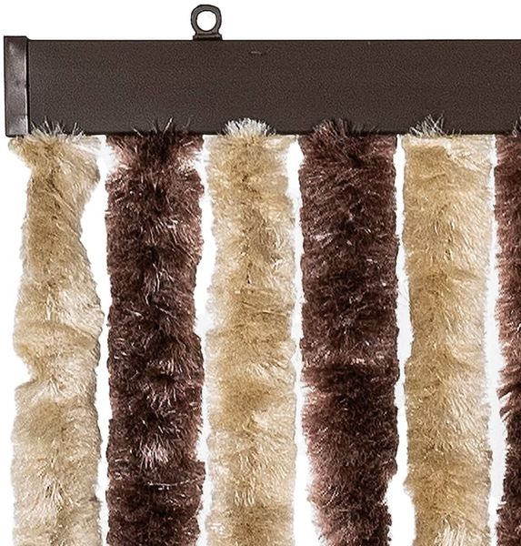 vidaXL Insektenschutz-Vorhang Beige und Hellbraun 118x220 cm Chenille 315122 Bild 4