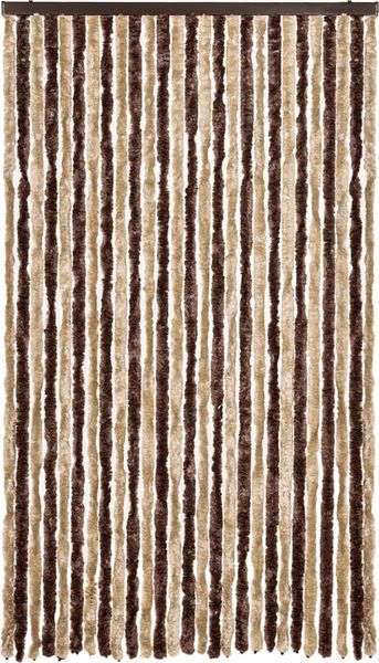 vidaXL Insektenschutz-Vorhang Beige und Hellbraun 118x220 cm Chenille 315122 Bild 3