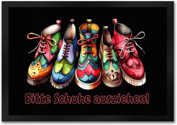 speecheese Fußmatte Schuhe ausziehen Fußmatte in 35x50 cm mit Spruch Bitte