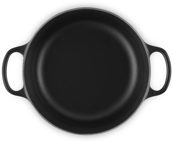 Le Creuset Signature Gusseisen-Bräter mit Deckel, Für alle Herdarten und Induktion geeignet, Rund, Schwarz, 20,0 cm, 2.4 Bild 5