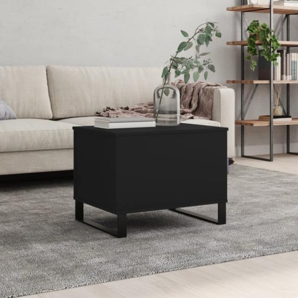 vidaXL Couchtisch Schwarz 60x44,5x45 cm Holzwerkstoff 830957