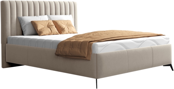 Polsterbett Manako mit Bettkasten und Kopfteil (Farbe: Fresh 01, Größe: 120x200)