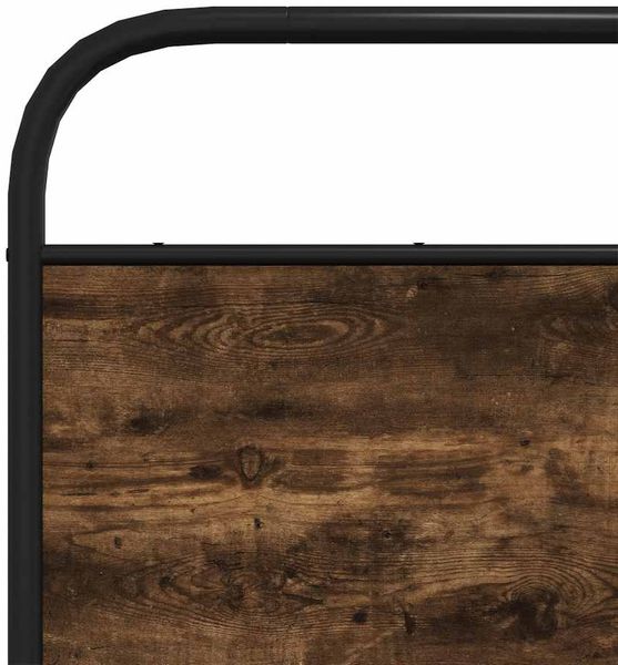 vidaXL Bettgestell ohne Matratze 150x200 cm Räuchereiche Holzwerkstoff 4100211 Bild 8