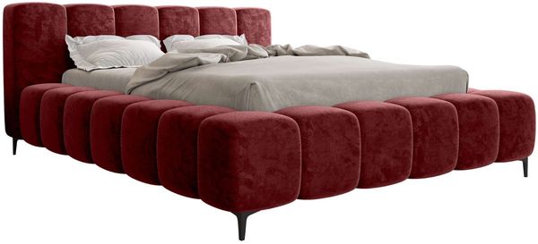 Bett Lucinda - Chenille - chianti - 180x200 cm