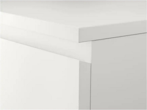 Sarcia. eu Schubkastenkommode MALM Kommode, 2 Schubladen 40x55 cm Weiß Bild 2