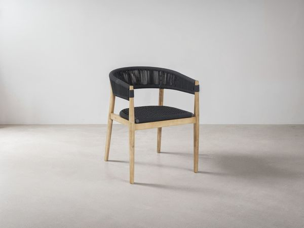 Micadoni Stuhl Miara 1-Sitzer Kord Anthrazit