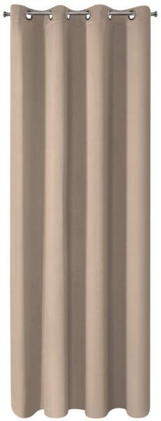 Eurofirany Verdunkelungsvorhang LOGAN, Ösen, Blickdichte Vorhänge BLACKOUT Kräuselband Ösenvorhang Schlafzimmer