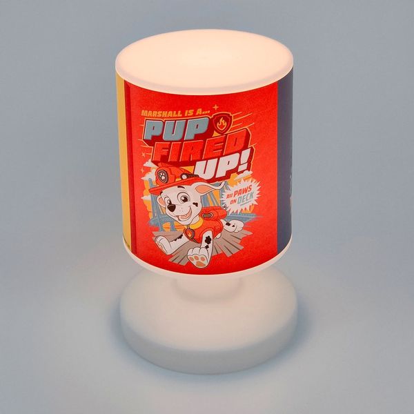 LED Akku Tischleuchte mit 3 Paw Patrol Motiven, per USB aufladbar, Höhe 20cm