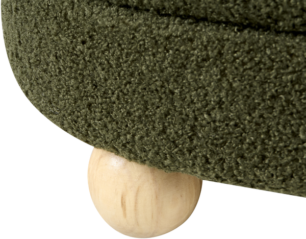 Pouf CHILLY Bouclé Grün Bild 6