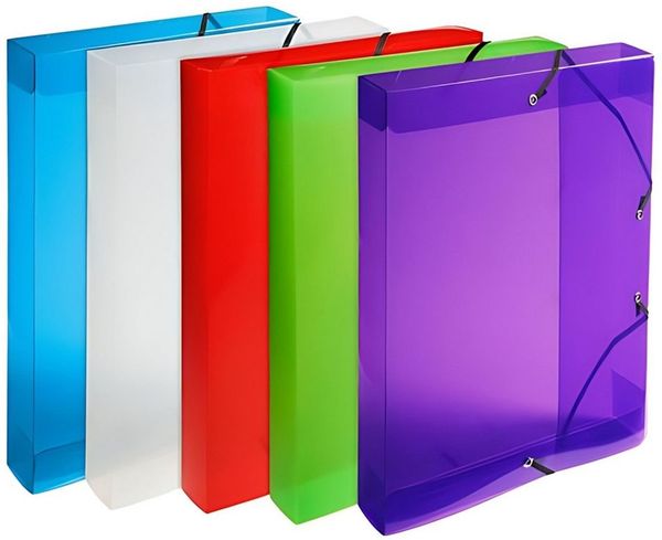 EXACOMPTA Aufbewahrungsbox Exacompta ArchivboxA4 PP Crystal 40mm sort
