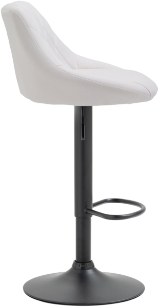 CLP Barhocker Lazio höhenverstellbar und 360 Grad drehbar,weiß schwarz Bild 4