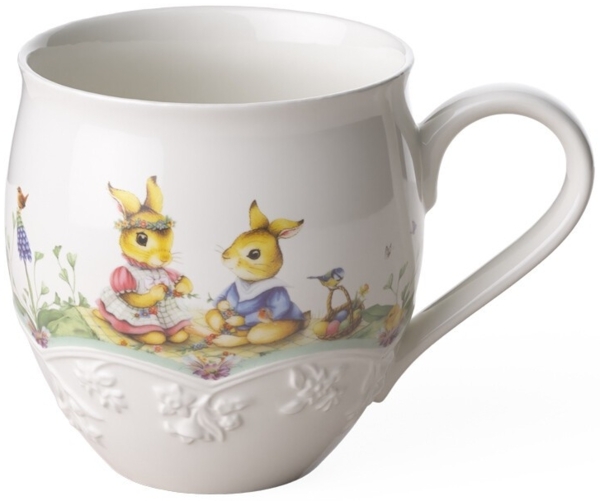 Villeroy & Boch Spring Fantasy Becher mit Henkel, Blumenwiese