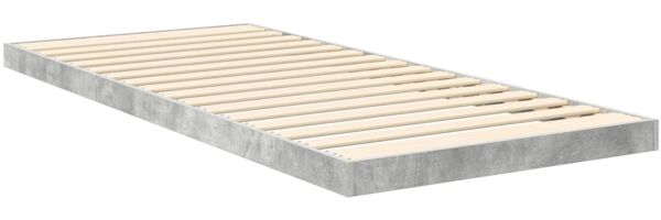vidaXL Bodenbettrahmen, Holz Beton Grau, 71,5x190 cm Bild 5