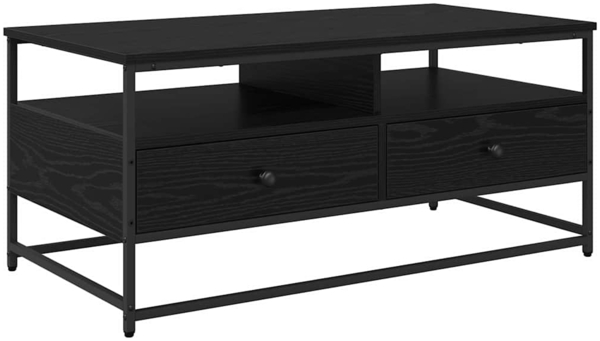 vidaXL Couchtisch Schwarz Eichen-Optik 100 x 51 x 45 cm Holzwerkstoff 882766