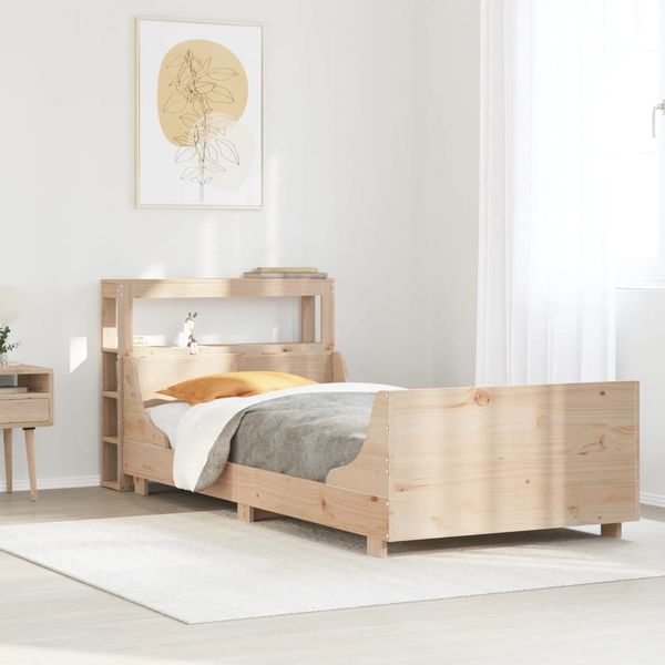 vidaXL Massivholzbett ohne Matratze 90x200 Kiefernholz 3306468