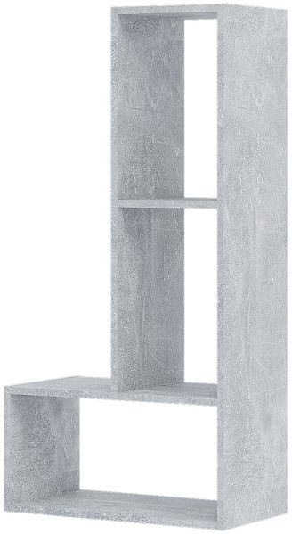Shefa Raumteiler Regal Tetris - Modernes Wohnzimmerregal in Beton Grau Bild 4