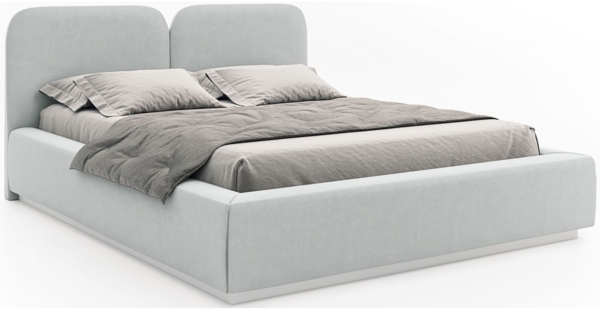 Selsey 'Comoves' Polsterbett 140x200 mit Veloursbezug, Hellgrau Bild 1