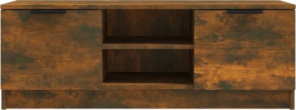 vidaXL TV-Schrank Räuchereiche 102 x 35 x 36,5 cm Holzwerkstoff [817132] Bild 3