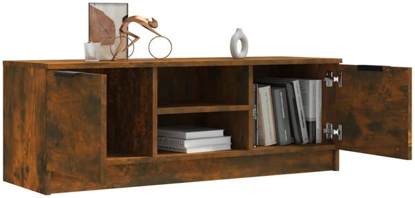 vidaXL TV-Schrank Räuchereiche 102 x 35 x 36,5 cm Holzwerkstoff [817132] Bild 7