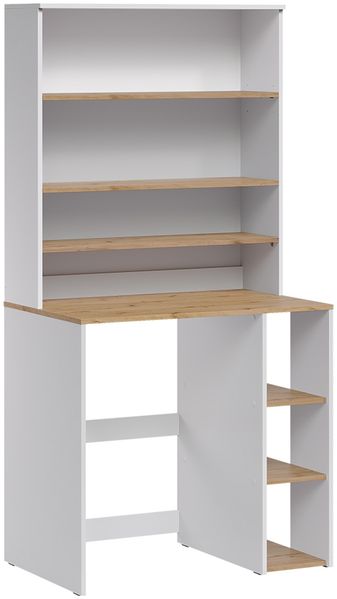 Waschmaschinenschrank Viktor Weiß/Artisan-Eiche 93.6 x 88.2 cm 2 Teile mit Regal Vicco