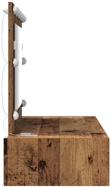 vidaXL Schminktisch mit Speicher Braun 100 x 40 x 70 cm Holzwerkstoff 865242 Bild 6