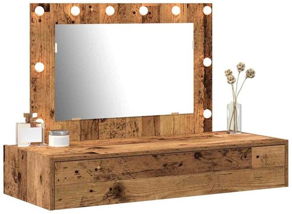 vidaXL Schminktisch mit Speicher Braun 100 x 40 x 70 cm Holzwerkstoff 865242 Bild 3