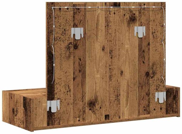 vidaXL Schminktisch mit Speicher Braun 100 x 40 x 70 cm Holzwerkstoff 865242 Bild 7