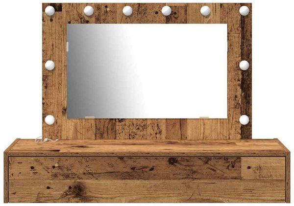 vidaXL Schminktisch mit Speicher Braun 100 x 40 x 70 cm Holzwerkstoff 865242 Bild 5