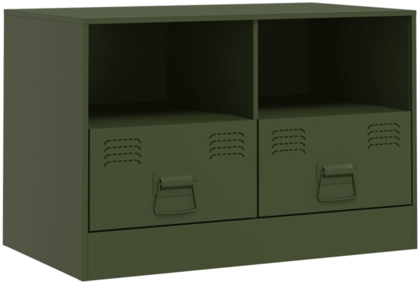 vidaXL TV-Schrank Olivgrün 67x39x44 cm Stahl 841747