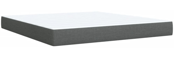 vidaXL Boxspringbett mit Matratze Dunkelgrau 180x200 cm Stoff 3289836 Bild 9