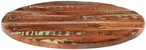 vidaXL Tischplatte Ø 90x2,5 cm Rund Altholz Massiv 370032 Bild 3