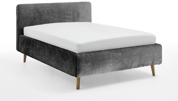 Polsterbett Mattis | anthrazit 3 | 140x200 cm | mit Lattenrost & Bettkasten